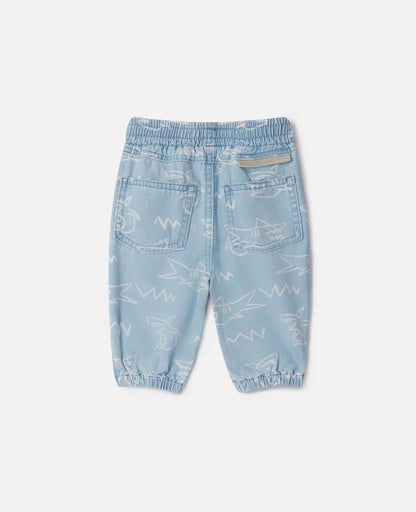 Stella McCARTNEY Kids - Панталони - Shark Print Baby Jeans - Love|Labels