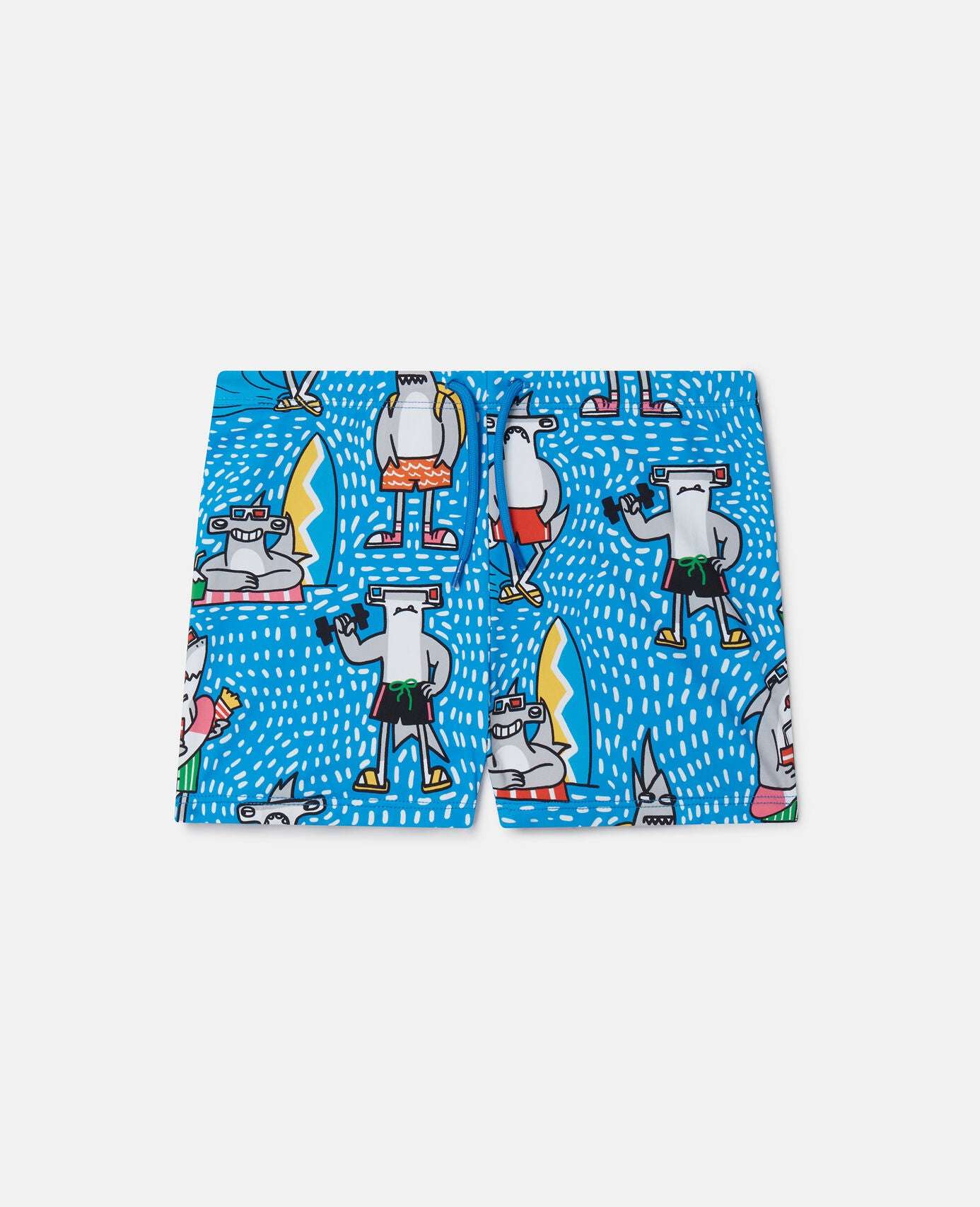 Stella McCARTNEY Kids - Бански - Sharks Swimming Trunks - Love|Labels