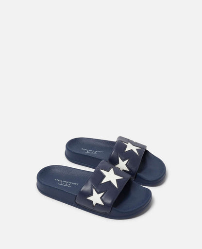 Stella McCARTNEY Kids - Обувки - Star Navy Slides - Love|Labels