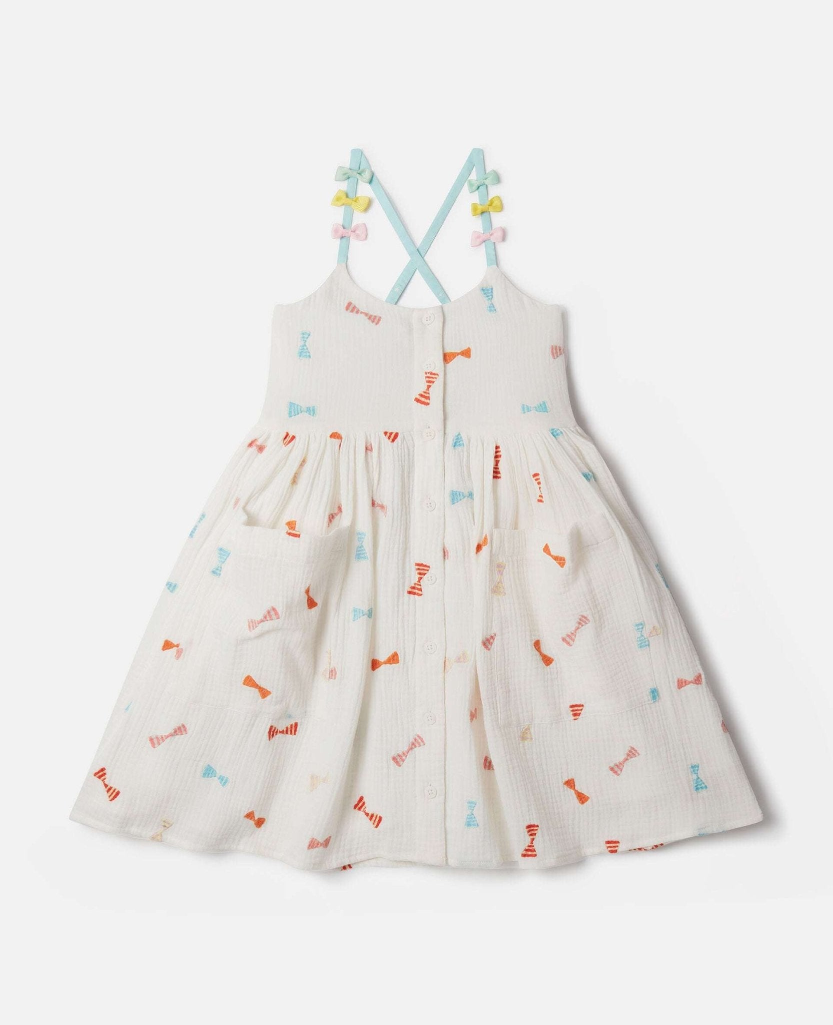 Stella McCARTNEY Kids - Рокли - Striped Bow Print Cami Dress - Love|Labels