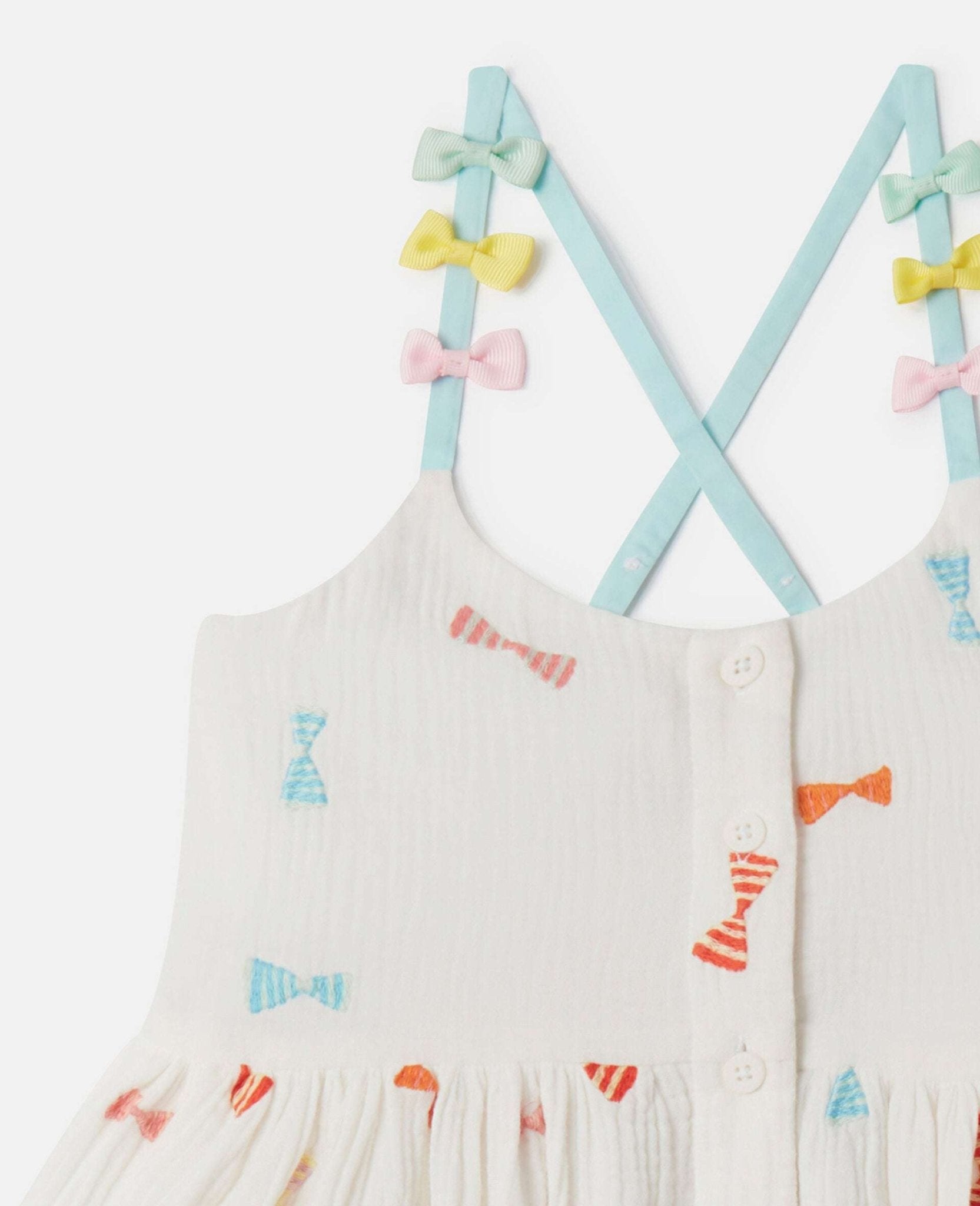 Stella McCARTNEY Kids - Рокли - Striped Bow Print Cami Dress - Love|Labels