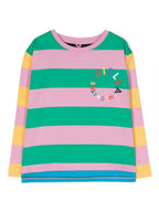 Stella McCARTNEY Kids - Блузи - Striped Organic Cotton T-shirt - Love|Labels