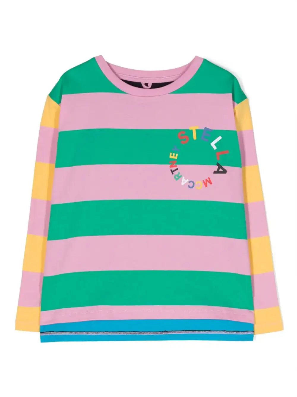 Stella McCARTNEY Kids - Блузи - Striped Organic Cotton T-shirt - Love|Labels