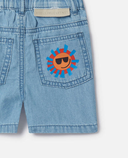 Stella McCARTNEY Kids - Шорти - Sunshine Denim Shorts - Love|Labels