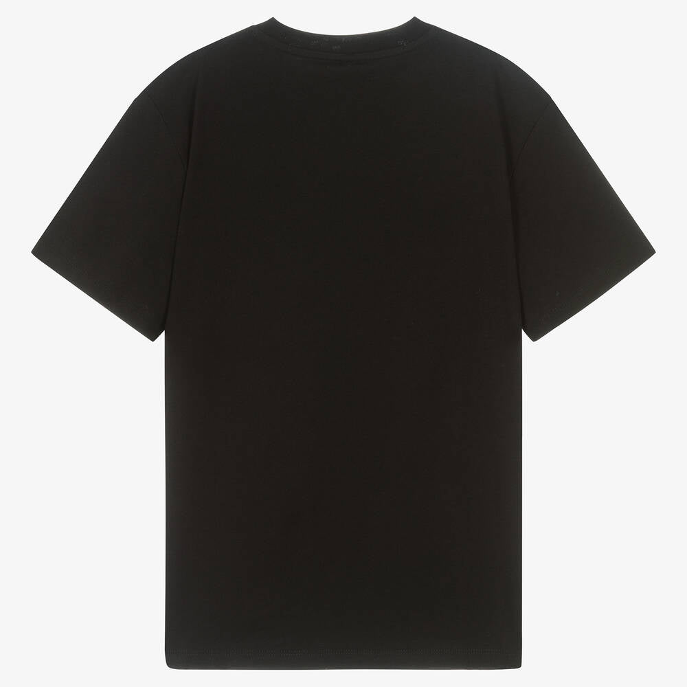 Black Cotton Logo T-Shirt