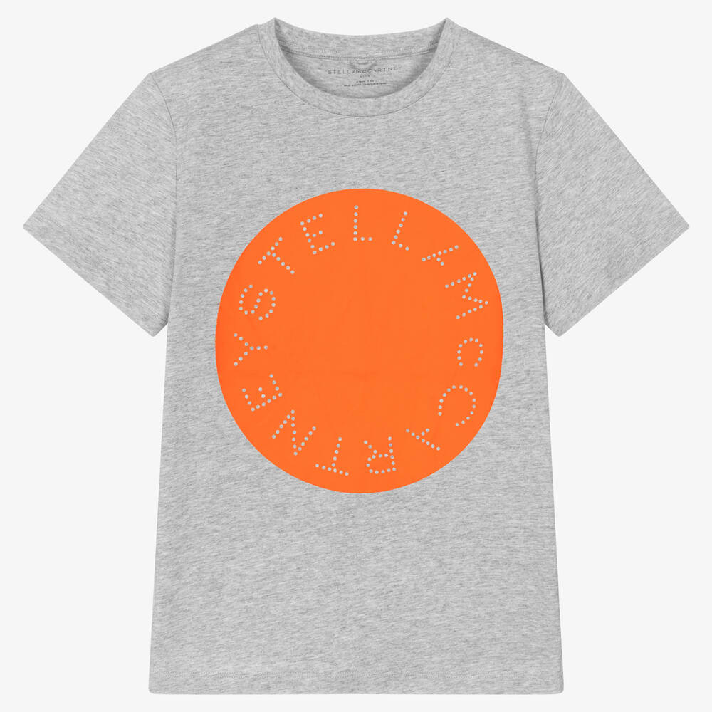 Grey & Orange Circle Logo T-Shirt