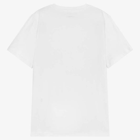 White Cotton Logo T-Shirt