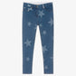 Blue Star Print Skinny Jeans