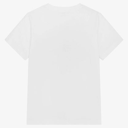 White Cotton Logo T-Shirt