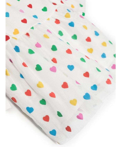 Stella McCARTNEY Kids - Рокли - White Heart Print Dress - Love|Labels