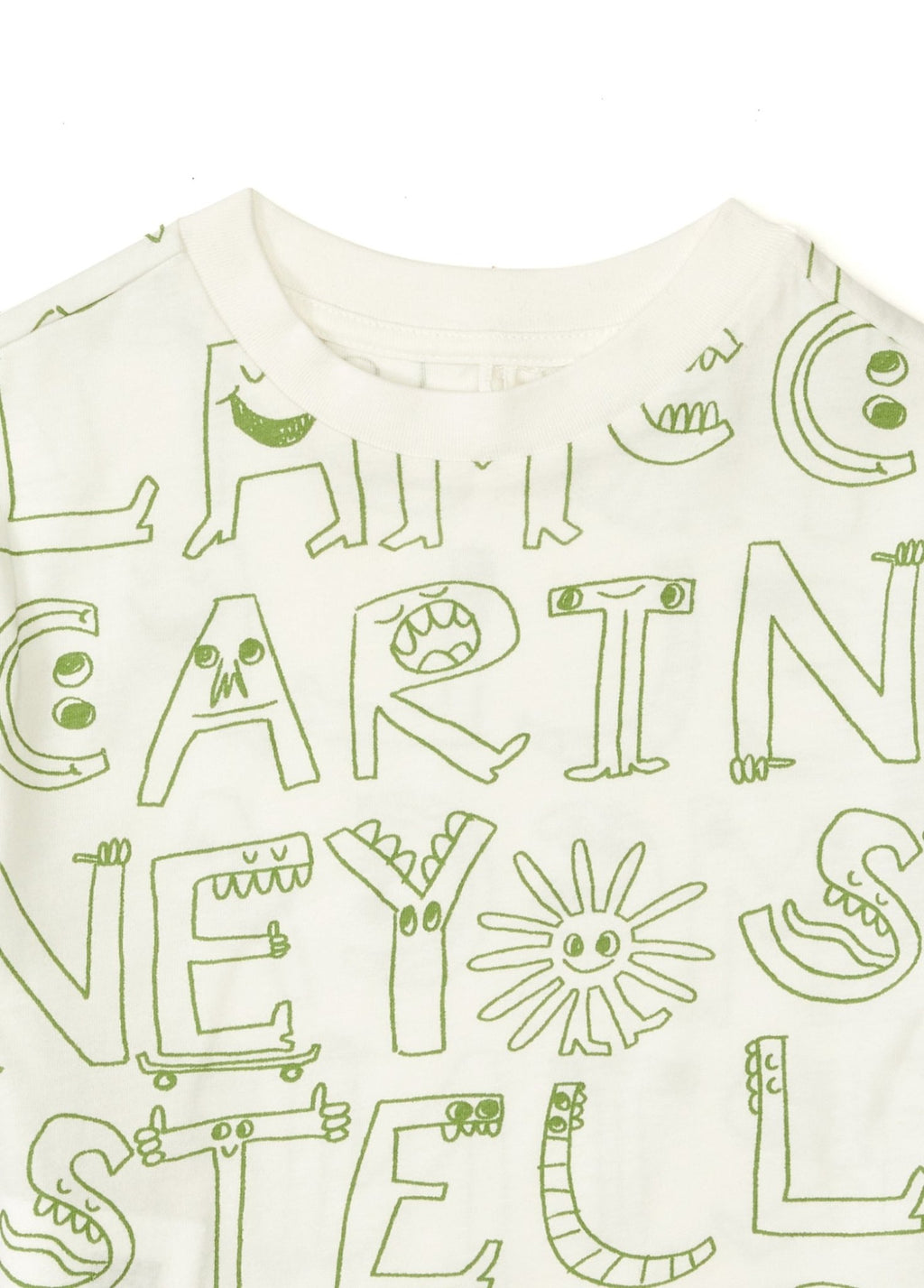 Stella McCARTNEY Kids - Тениски - White Letters T-Shirt - Love|Labels