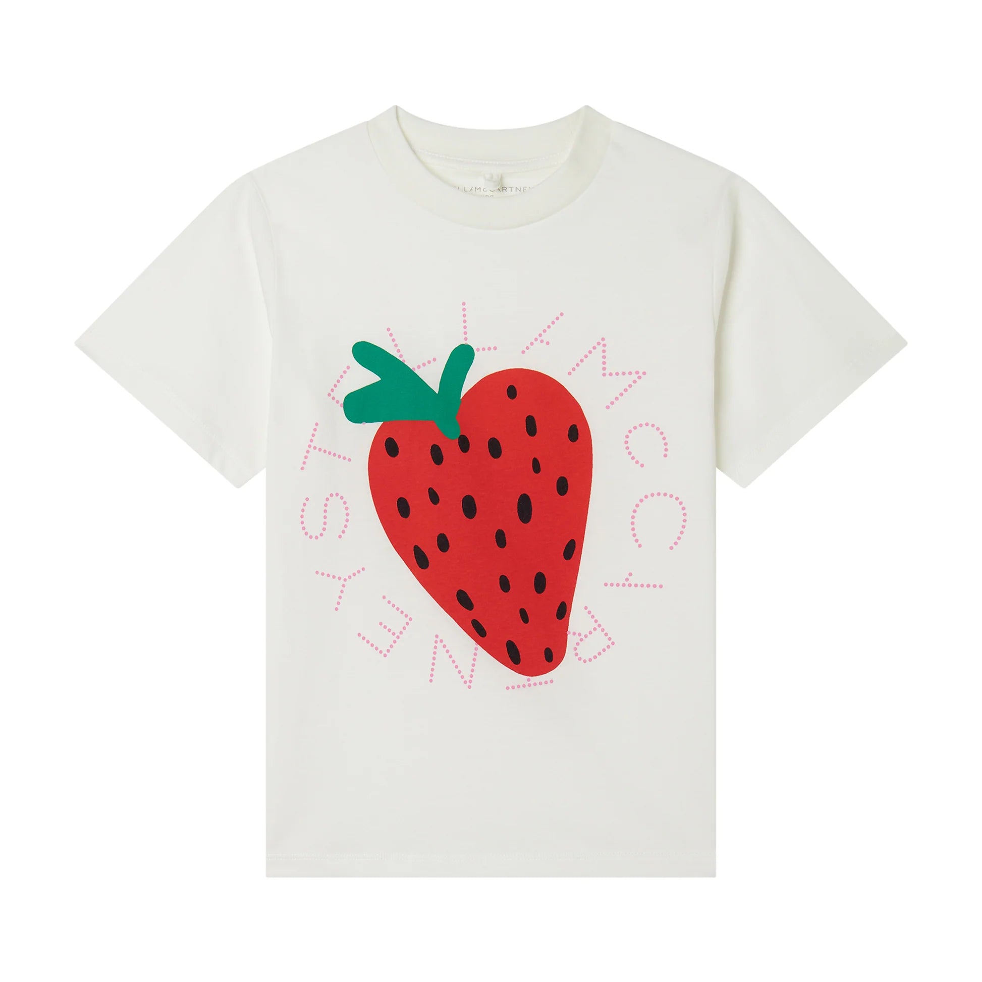 Stella McCARTNEY Kids - Тениски - White Strawberry T-Shirt - Love|Labels