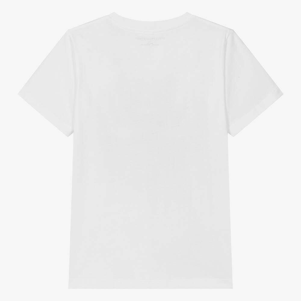 Stella McCARTNEY Kids - Тениски - White Sun Cotton T-Shirt - Love|Labels