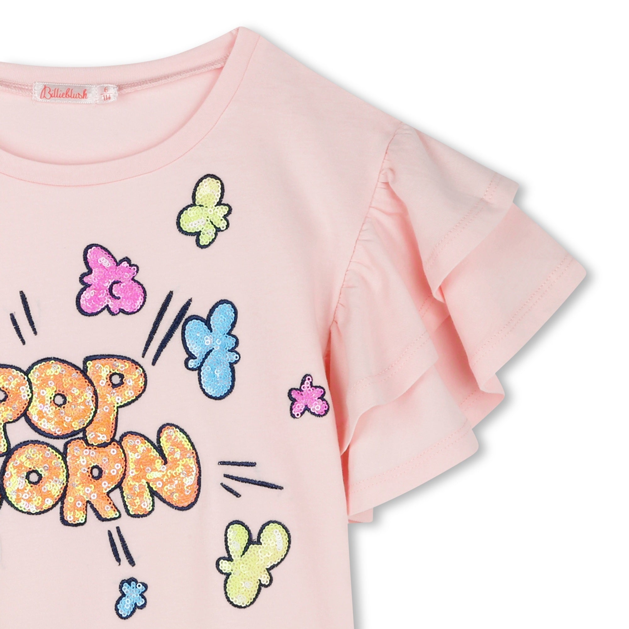Pink Pop Corn Sequin T-Shirt