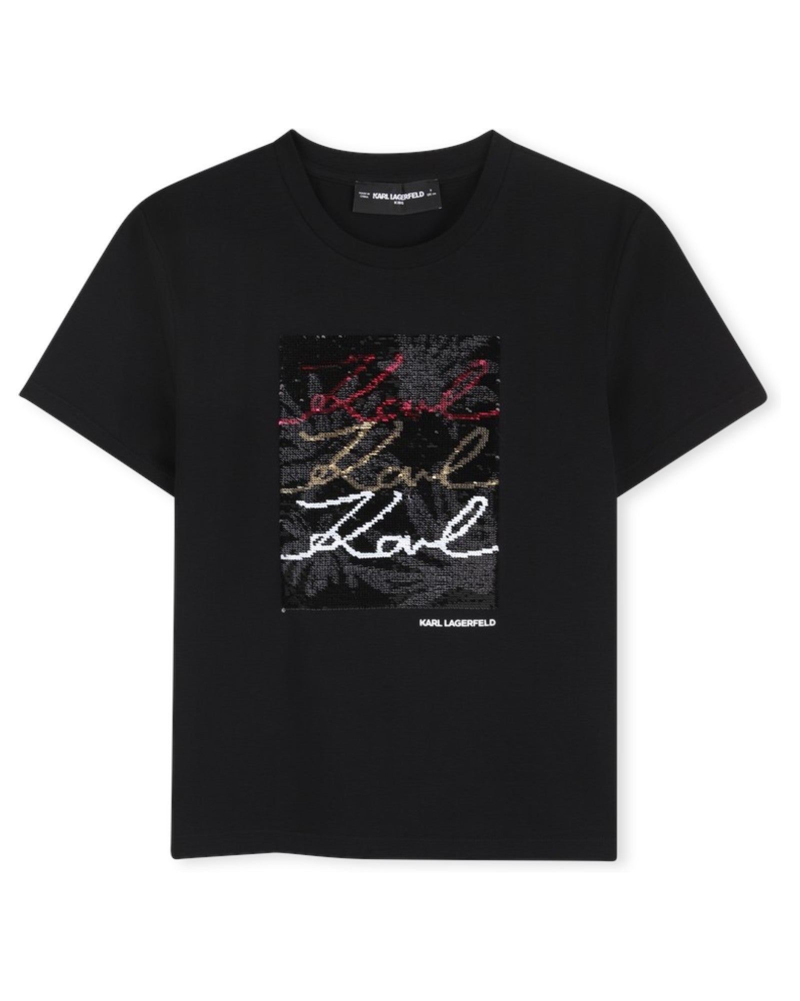 Black Sequins T-Shirt