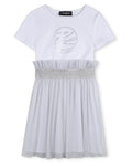 Bi-Material Dress