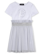 Bi-Material Dress