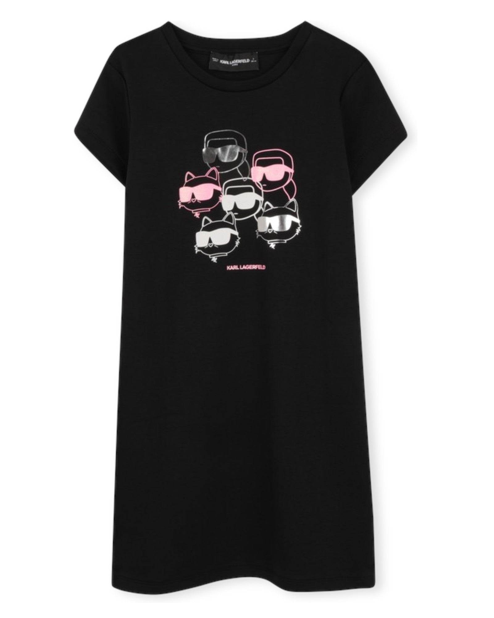 Black Short-Sleeve Dress
