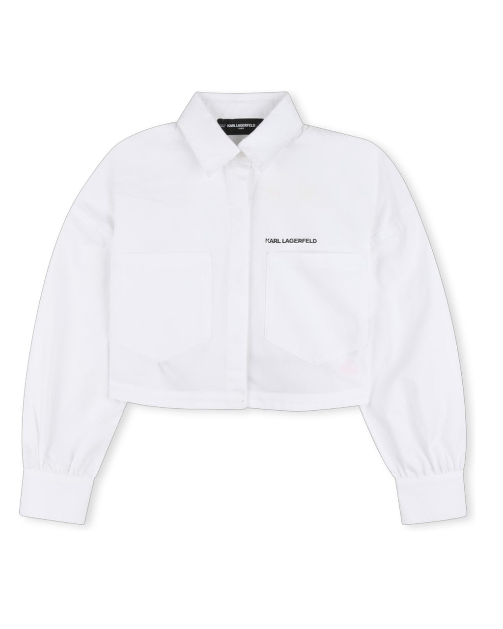 White Cropped Shirt