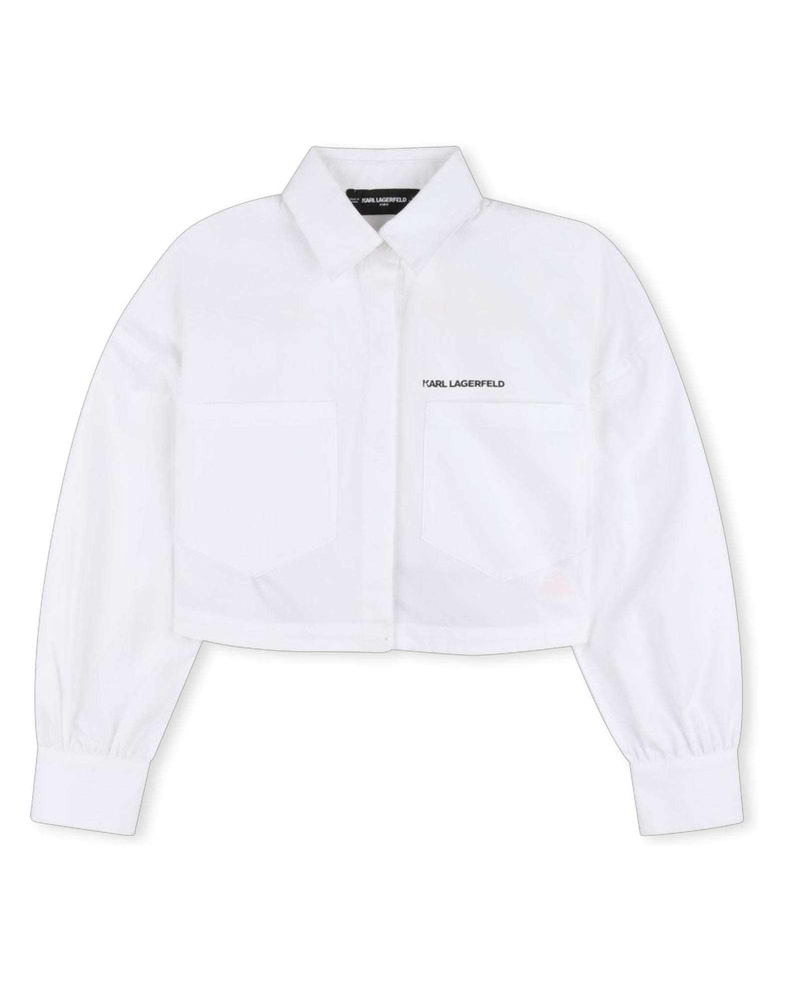 White Cropped Shirt