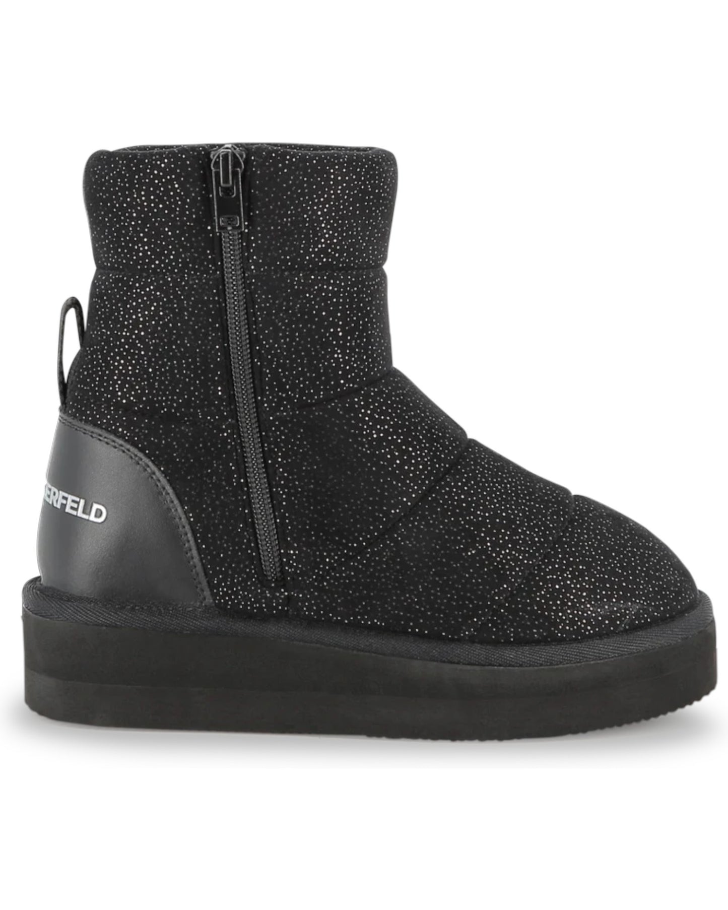 Sequined Textile Ankle Boot