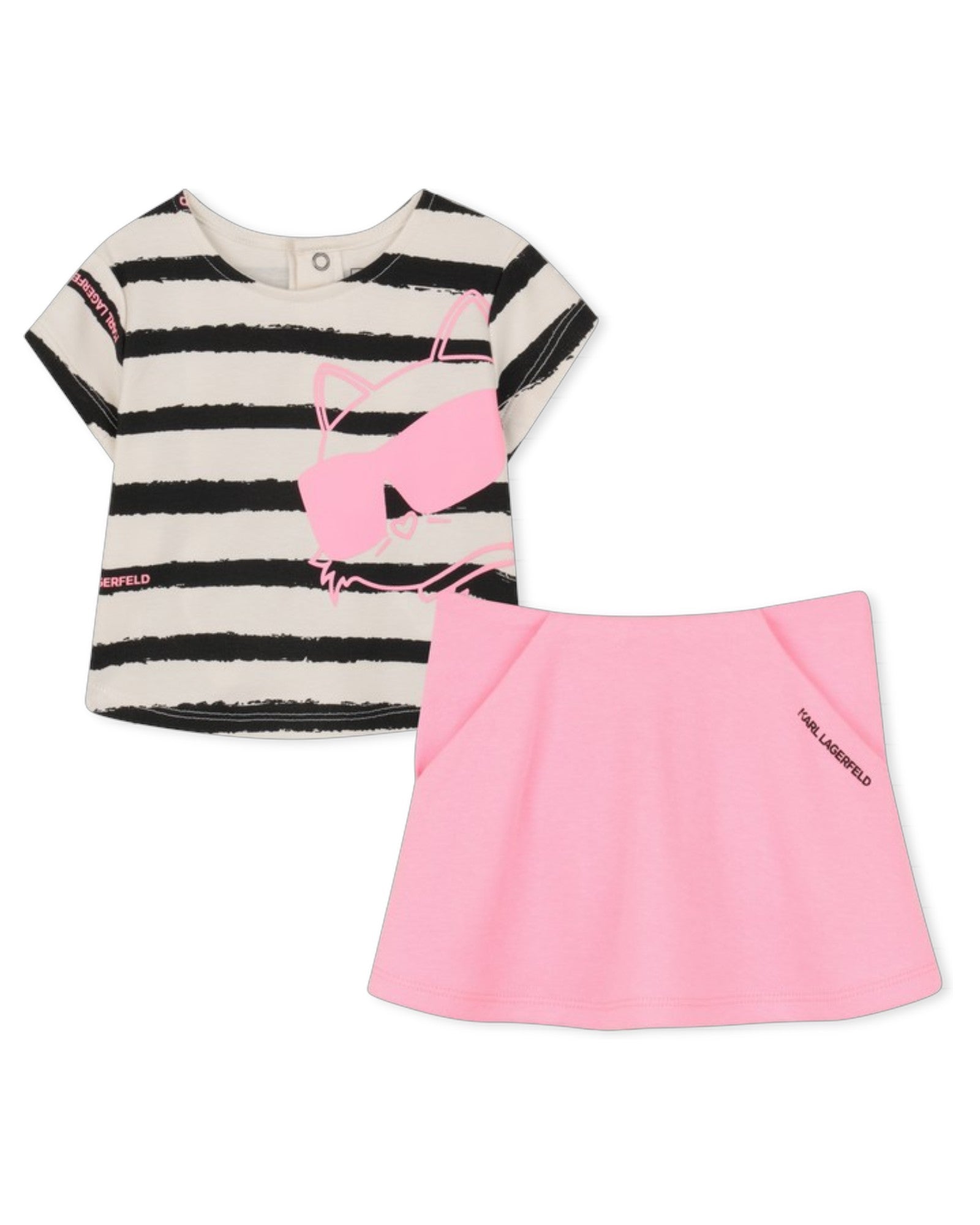 T-Shirt And Skirt Set