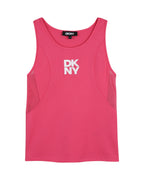 Logo-Print Racerback Tank Top