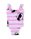 Pink And White Swimsuit