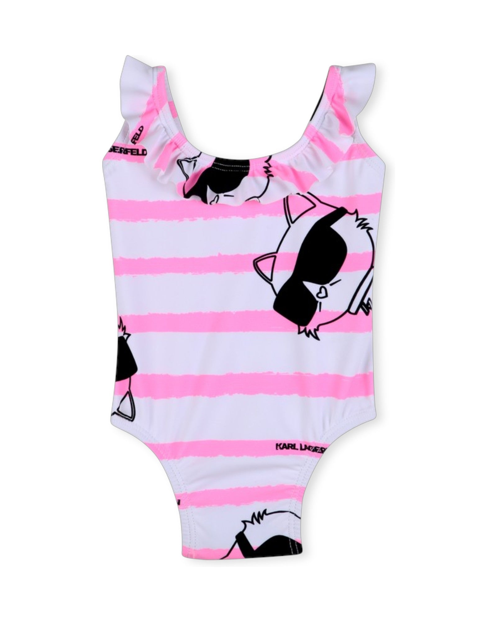 Pink And White Swimsuit