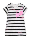 Short Sleeve Striped Dress
