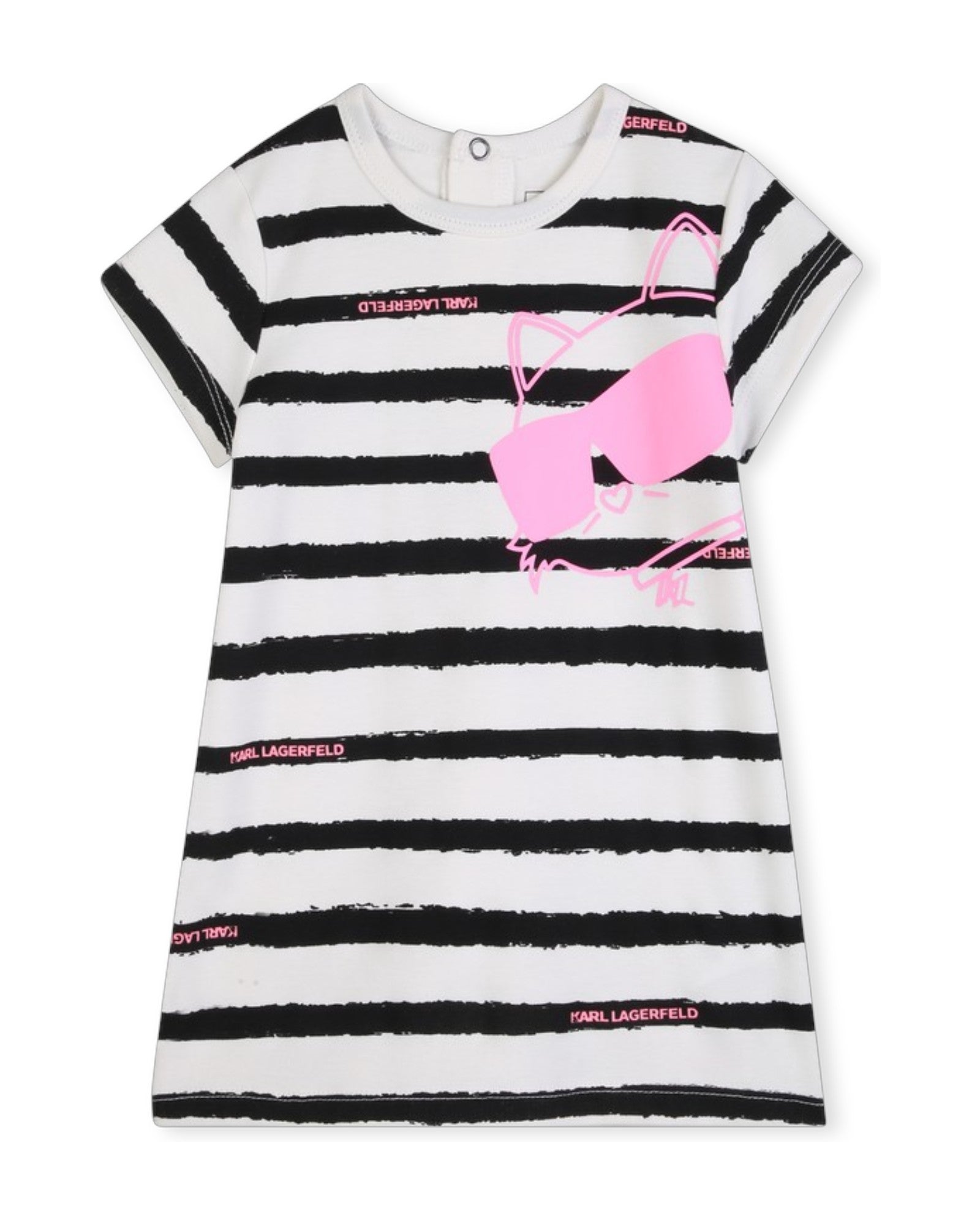 Short Sleeve Striped Dress