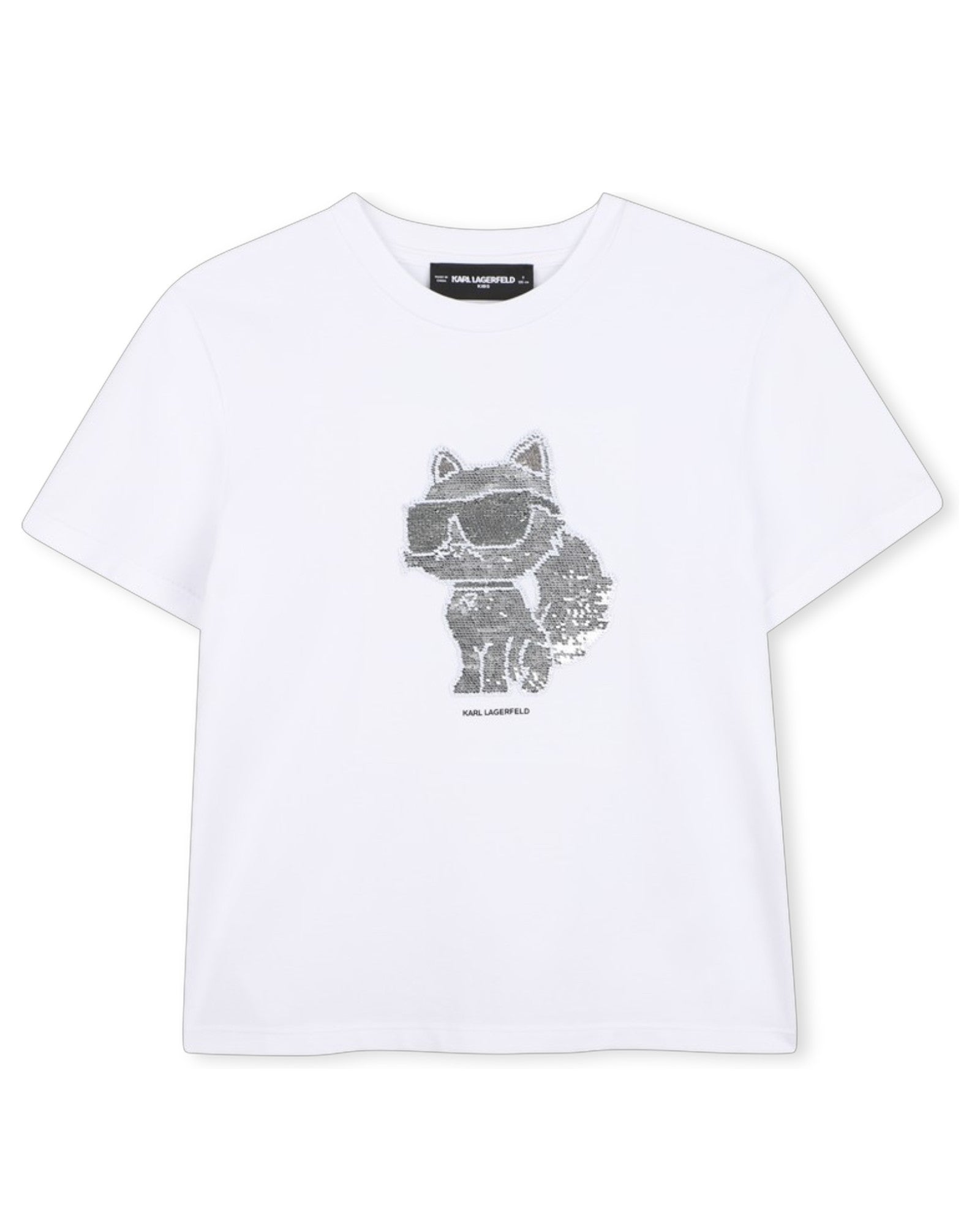 White Sequins T-Shirt