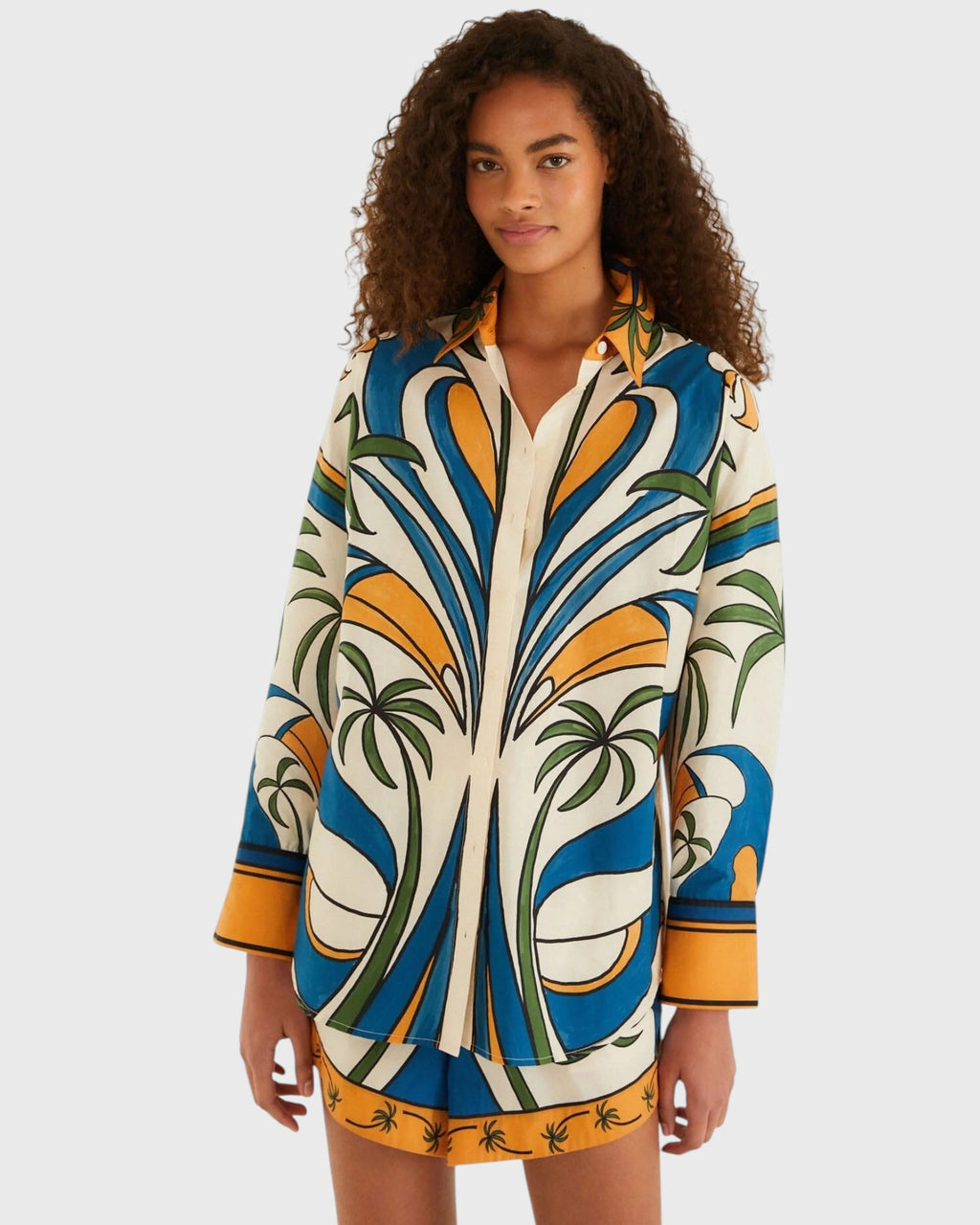 Multicolor Tropical Graphic Set