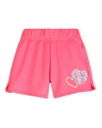 Neon Pink Fleece Shorts