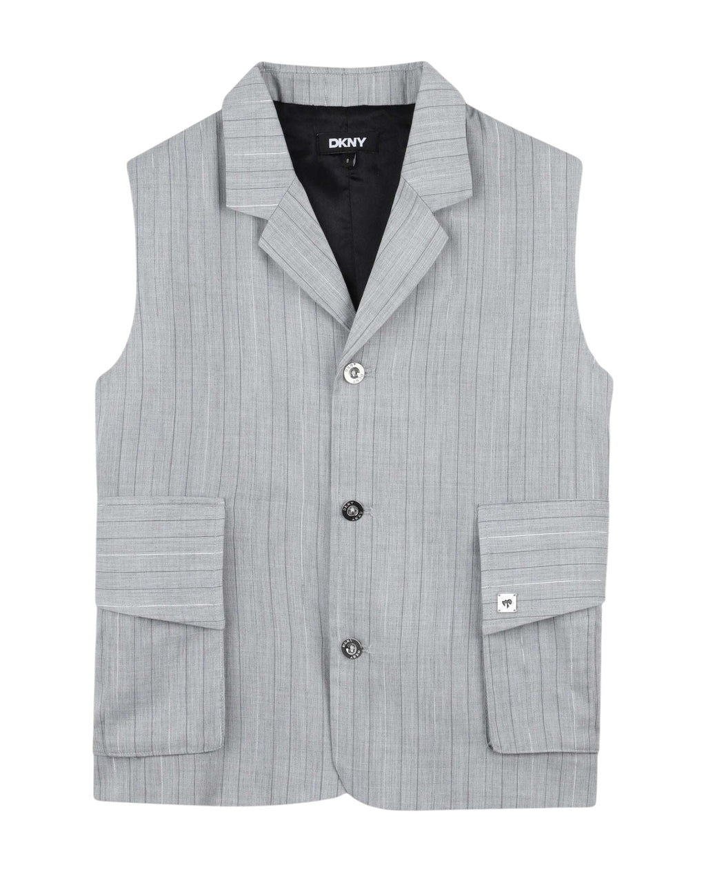 Sleeveless Striped Jacket