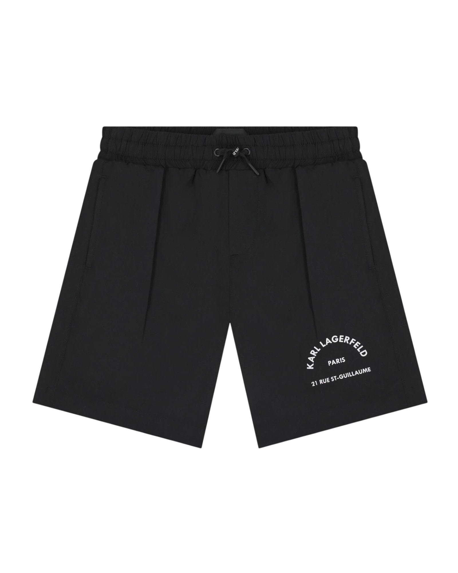 Black Logo Swim Shorts
