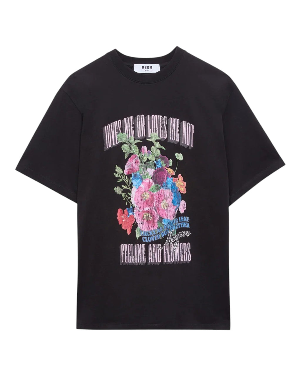 Black Short-Sleeve Cotton Jersey T-shirt