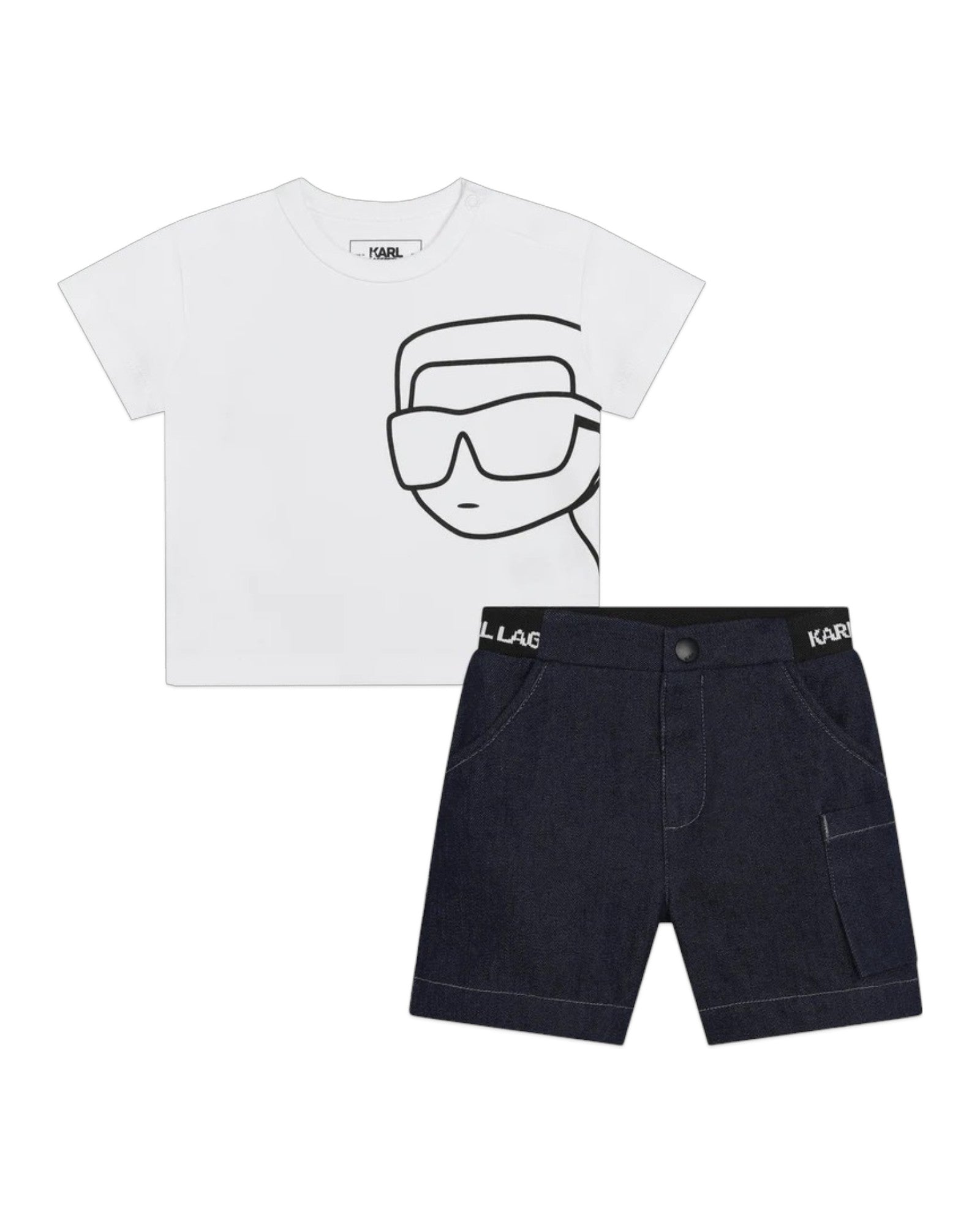 White & Blue Karlito Set