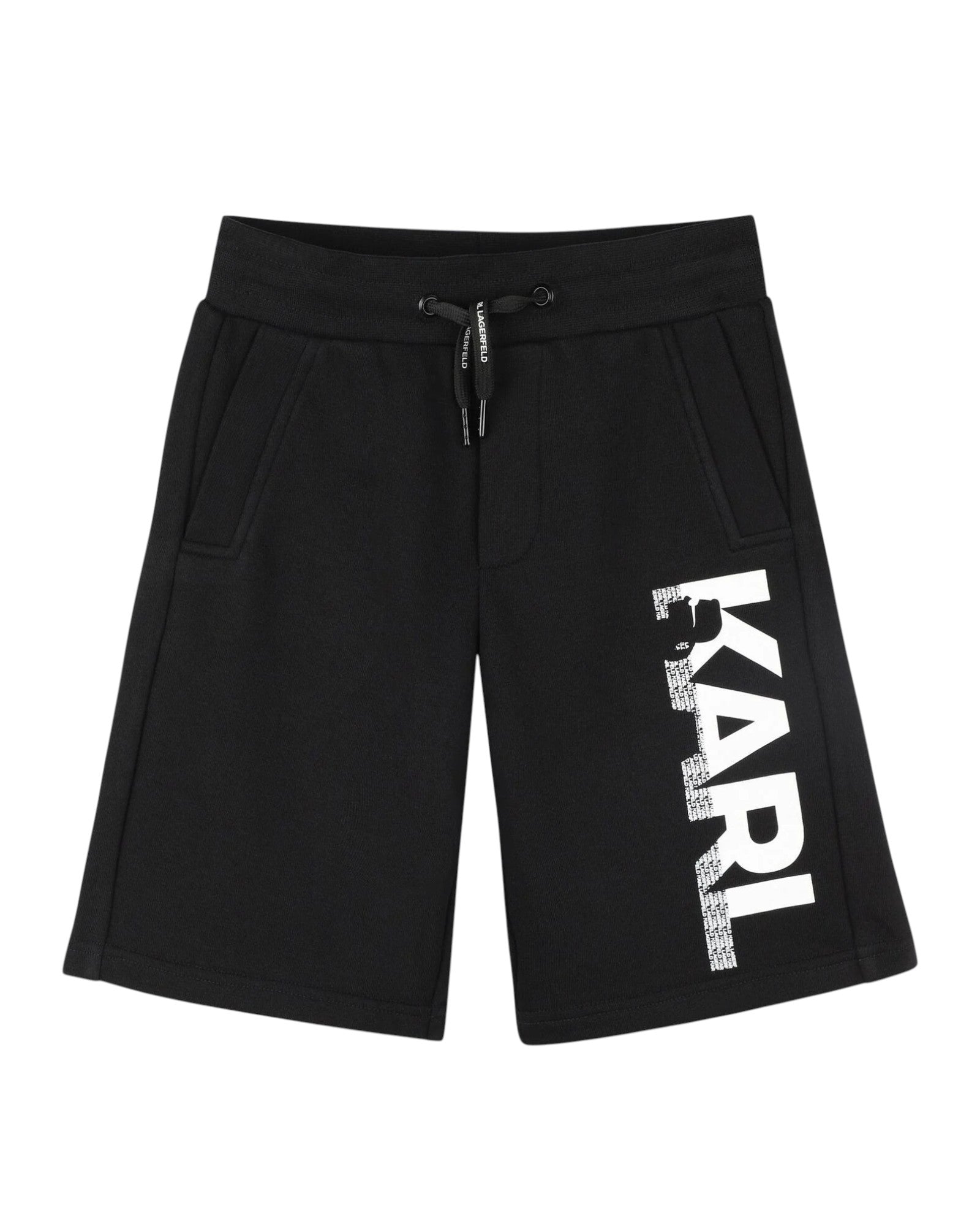Boys Black Logo Shorts