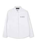 Long-Sleeved White Shirt