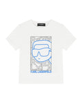 Boys White Ikonik Logo T-Shirt