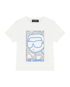 Boys White Ikonik Logo T-Shirt