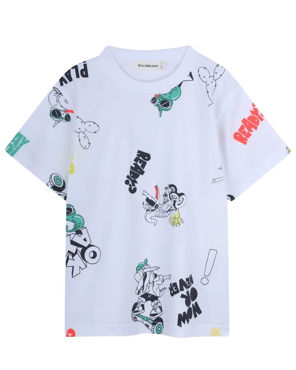 All-Over Graphic Print T-Shirt