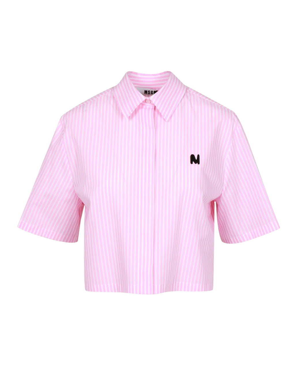 Pink Striped Logo Shirt