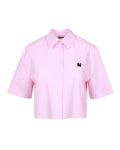 Pink Striped Logo Shirt