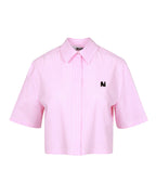 Pink Striped Logo Shirt