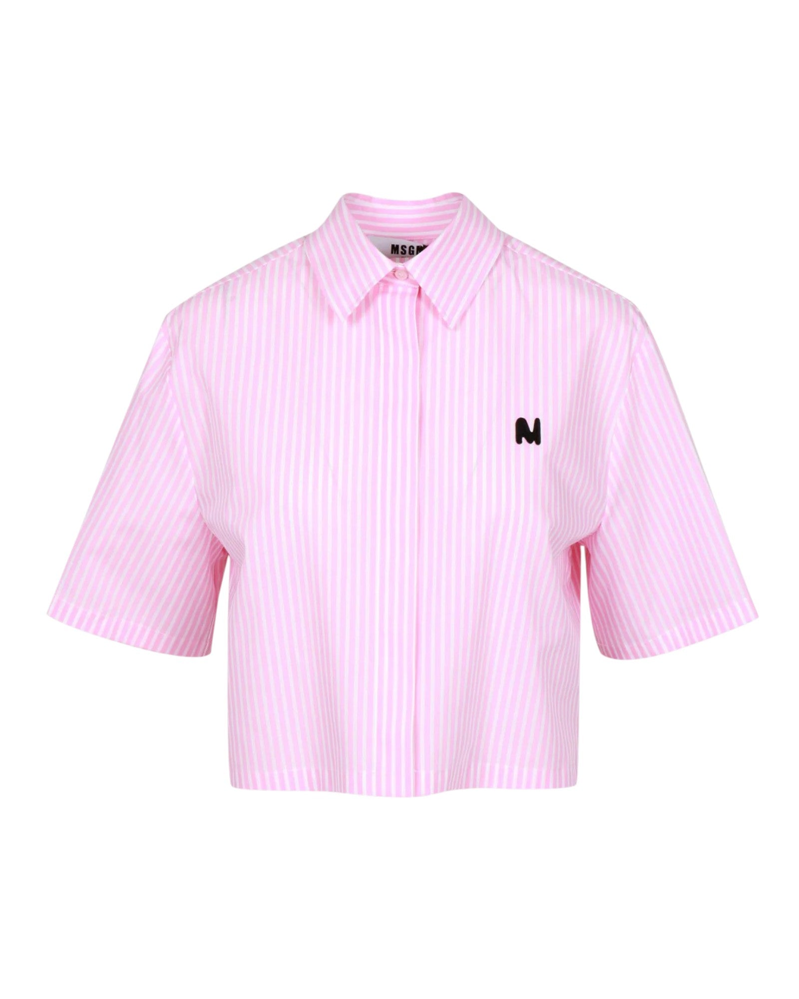 Pink Striped Logo Shirt