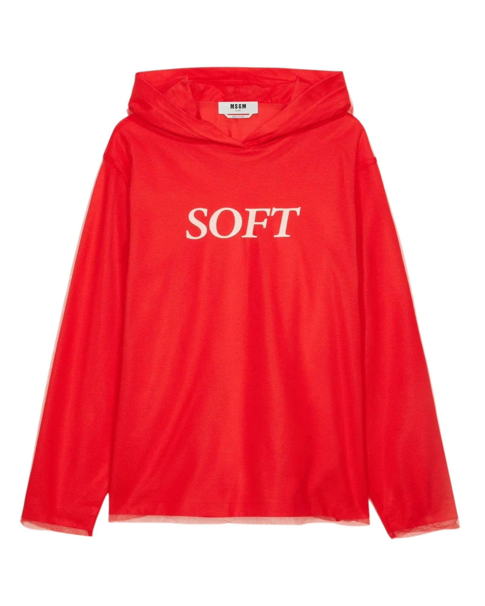 Sweatshirt In Tulle And Cotton