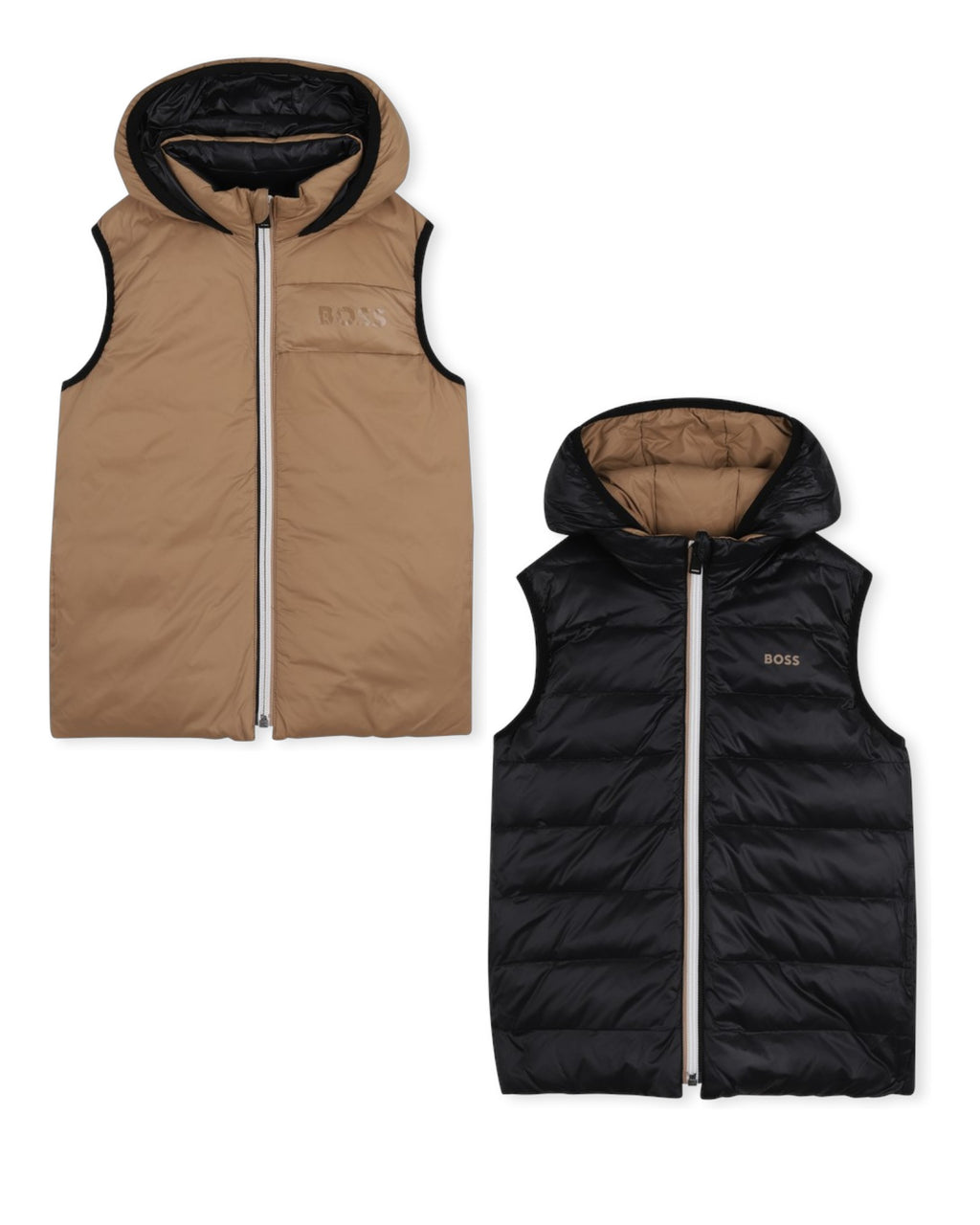 Reversible Sleeveless Puffer Jacket