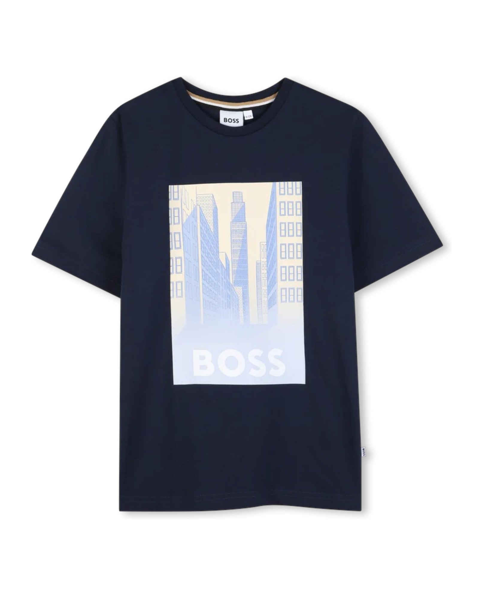 Dark Blue Print T-Shirt